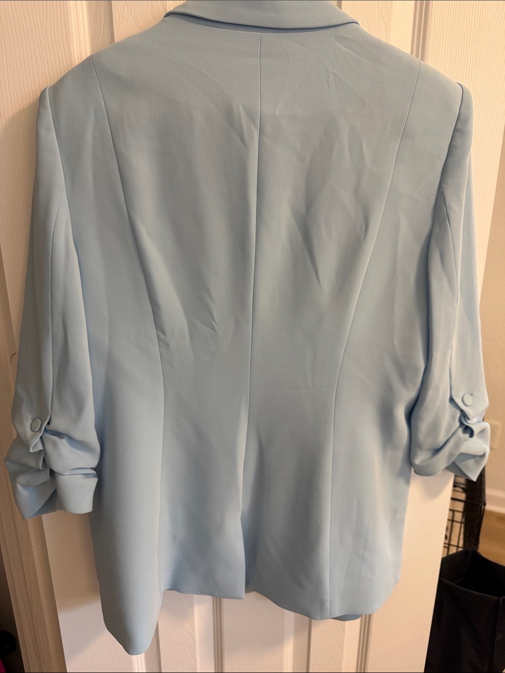 cinq a sept Light Blue Single-Button Blazer - Picture 4 of 4